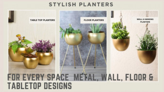 Stylish Planters for Every Space – Metal, Wall, Floor & Tabletop Designs