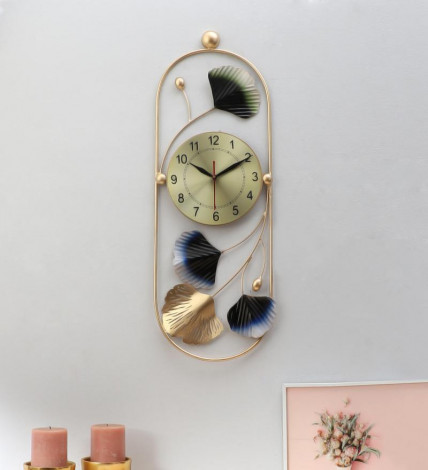 Multicolor Oval Etching Clock
