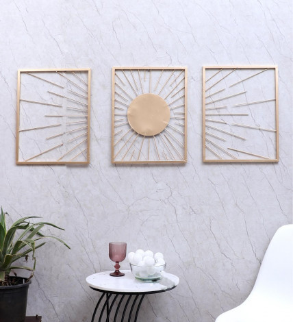 Sun Metall Wall Decor Set of 3