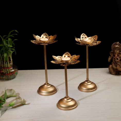 Small Cut Detachable Tealight Holder Set of 3