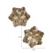 Gold Hammered Flower Wall Décor Set of 2