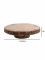 Mango Wood Revolving Cake  Platter with Server