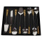 Gold Stem & Silver Steel Serving Set of 8