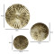 Gold Hammered Wall Decor Set of 3