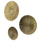 Gold Hammered Wall Decor Set of 3