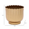 Striped Gold Flower Pot Set of 2