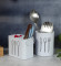 White Cutlery Stand Set of 2