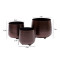 Copper Hammered Bowl Planter Set of 3