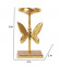 Aluminium Butterfly Candle Stand Set of 2