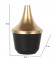 Black & Gold Wine Flower Pot