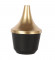 Black & Gold Wine Flower Pot