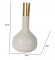 White & Gold Long Pipe Flower Pot