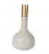 White & Gold Long Pipe Flower Pot