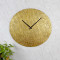 Gold Small Hammered Wall Clock