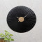 Black & Gold Hammered Wall Clock