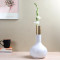 White & Gold Long Pipe Flower Pot