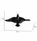 Black Aluminium Bird Set of 5