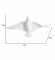White  Aluminium Bird Set of 5