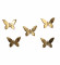 Aluminium Butterfly Wall Art Set of 5