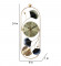 Multicolor Oval Etching Clock