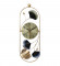 Multicolor Oval Etching Clock