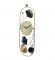 Multicolor Oval Etching Clock