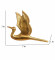 Flying Bird Aluminium Wall Decor Set of 5