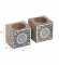 Mangowood Cube Tealight Holder Set of 2