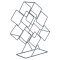 Rectangular Grey WIne Rack for 6 Bottles
