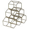 Triangle Gold Wine Rack for 6 Bottles