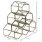 Triangle Gold Wine Rack for 6 Bottles
