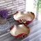 Red & Gold Hammered Rose Urli Set of 2