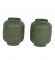 Green  Textured Flower Pot Set of 2