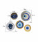 Evil Eye Meena Wall Art Set of 5