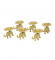Elephant & Dia Tealight Holder Set of 6