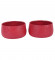 Maroon Bowl Textured Planter Set of 2