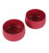 Maroon Bowl Textured Planter Set of 2