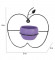 Wall Hanging Purple Apple Planter Set of 2