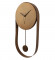 Brown Textured Pendulam Clock