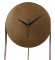 Brown Textured Pendulam Clock