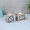 Mangowood Cube Tealight Holder Set of 2