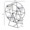 Revolving Wheel Black & White Planter Stand