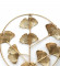 Round Small Hammer Leaf Wall Decor Set of 3