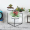 Triangle Stand Planter Black & WHite