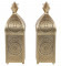 Hanging Etching Square Lantern Set of 2