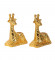 Aluminium Giraffe Candle Stand Set of 2
