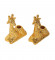 Aluminium Giraffe Candle Stand Set of 2