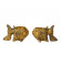 Aluminium Fish Tealight Holder Set of 2