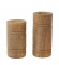 Mangowood Pillar Candle Stand Set of 3