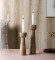 Mangowood Long Candle Stand Set of 2